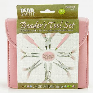 BEADSMITH 全套彩色工具組 - 粉色